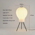 Wabi Sabi Style Japanese Silk Floor Lamp for Living Room by Ljojo