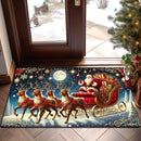 Christmas Santa & Reindeer Door Mat - Ljojo Home Decor