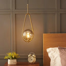 Ljojo Glass Ball LED Pendant Light - Modern Hanging Chandelier for Home Decor