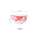 Ljojo 4.5" Ceramic Rice Bowl - Microwave and Oven Safe Kitchen Tableware