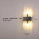 Clear Glass Wall Light for Living Room with E14 G9 Bulb, Ljojo Brand