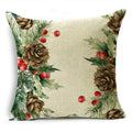 Ljojo Merry Christmas Linen Pillow Case 18*18in