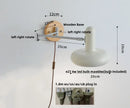 Ljojo LED Wall Sconce Light Rotate Pull Chain Switch Wood Base Bedside Lamp