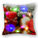 Christmas Santa LED Light Pillowcase for Home Decor, 45x45cm - Ljojo