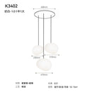 Italian Design Minimalist Pebble Pendant Lights LED E27 Glass Hanging Lamp - Ljojo