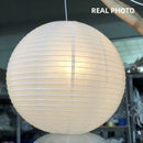 Japanese Rice Paper E27 Led Pendant Lights by Ljojo: Minimalist Nordic Chandelier Fixture