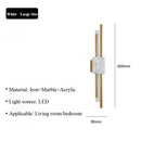 Ljojo Marble Wall Lamp for Hotel Living Room Bedroom Decor