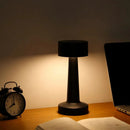 Ljojo Metal LED Touch Desk Lamp Rechargeable Portable Dimming Retro Design for Bedroom and Picnic