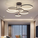 Nordic Minimalist Gold Ring LED Ceiling Light Fixture for Restaurant Bedroom Living Room by Ljojo