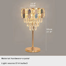Crystal Bar Table Lamp Luxury Dimmable Desk Light for Home Office Hotel - Ljojo