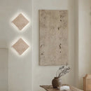 Ljojo LED Wall Lamp Sconce Yellow Travertine Waterproof Outdoor Stair Light