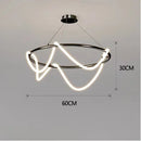 Nordic Hose Led Pendant Lights Dimmable Gold Minimalist Decor Hanging Lamp Ljojo