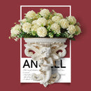 Ljojo™ Music Angel Resin Vase Wall Sticker Ornaments for Home Livingroom Wall Decoration