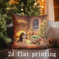 Christmas Pillow Covers Collection by Ljojo: Festive Digital-Printed Cushion Covers for Sofa, Bedroom, or Car