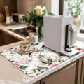 Christmas Dry Coffee Mat Anti Slip Table Cup Drying Mats by Ljojo