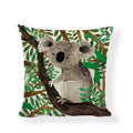 Linen Print Pillowcase 45X45CM Wildlife Collection by Ljojo