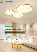 Cloud Cream LED Ceiling Light Chandelier Industrial Bauhaus Chic Home Lamps - Ljojo
