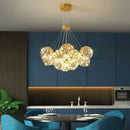 Modern Glossy Glass Ball LED Chandelier for Living Rooms by Ljojo