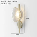Nordic Minimalist Glass Wall Lamp for Bedroom Living Room Decor by Ljojo