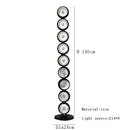 Ljojo Metal Ball Floor Lamp Black Standard Modern Minimalist Living Room Light