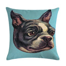 Cartoon Dog Cushion Cover by Ljojo - Linen Pet Pillow for Home Office Sofa Decor