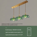 Ljojo Elegant LED Glass Petal Chandelier - Stylish Nordic Retro Lighting
