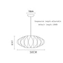 Designer Silk Pendant Lamp: Elegant Living Room Lighting by Ljojo