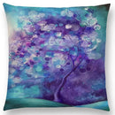 Cute Cat Moon Night Wonderland Witch Halloween Dance Pillow Cover by Ljojo