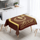 Elegant Ramadan Calligraphy Tablecloth for Eid Décor by Ljojo