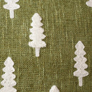 Embroidered Christmas Tree Cushion Cover Set for Festive Home Decor by Ljojo