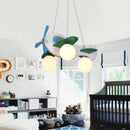 Ljojo Log Airplane Chandelier: Nordic Minimalist LED Pendant Lamp