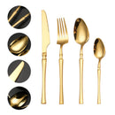 Ljojo 16-Piece Stainless Steel Tableware Set for Restaurants, Hotels, and Homes
