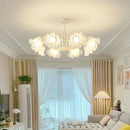 Ljojo French Pendant Light: Nordic Flower Led Lighting Fixture for Home Decoration