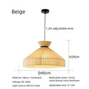 Jute Fabric Pendant Lights | Handmade Nordic Chandelier for Living Room | Ljojo