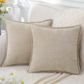 Chenille Cushion Cover 45x45 - Luxury Sofa Throw Pillow Case for Living Room Decor