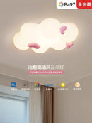 Cloud Cream Children's Room Ceiling Light Fixture Modern Minimalist Eye Protection Girl Princess Room Ljojo