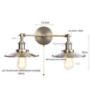 Ljojo Loft LED Wall Lights 2-heads Industrial Lamparas De Pared for Living Room