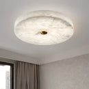 European Round Marble Alabaster Ceiling Lamp for Living Room - Ljojo