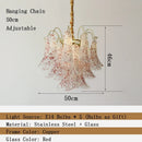 Murano Colorful Glass Petal Chandelier | Country Design LED Lighting by Ljojo