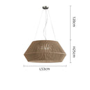 Bamboo Japanese LED Pendant Light | Minimalist Wooden Chandelier by Ljojo