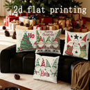 Ljojo Merry Christmas Gnome Print Pillow Cover for Sofa or Bed Decor