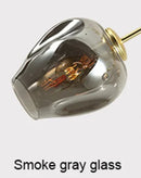 Nordic Arts Glass Chandeliers for Living Room - Amber LED Pendant Lights by Ljojo