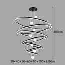 Modern Gold Ring LED Pendant Light Chandeliers for Living Bedroom Dining Room by Ljojo