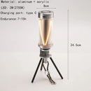 LED Night Light Rechargeable Aluminnum Lamp for Bedroom Outdoor Table Decor Ljojo