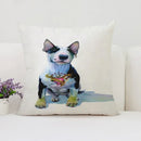 Bull Terrier Art Anime Pillow Cover 40x40 Ljojo Home Decor Throw Pillow