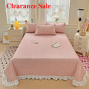 Ljojo Modal Lace Bed Cover with Star Embroidery, Summer Quilted Sheet