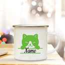 Enamel Dog Mom Custom Mug - Ljojo Dog Lovers Tea Cup Best Gift