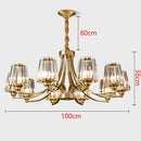 High Brightness LED Glass Chandelier - Modern Floral Pendant Light for Luxury Home Decor