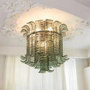 Vintage Murano Glass Chandelier: Double Layer Retro Pendant Light by Ljojo