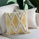 Ivory Tassel Cushion Cover - Moroccan Style Tuft - Ljojo Brand